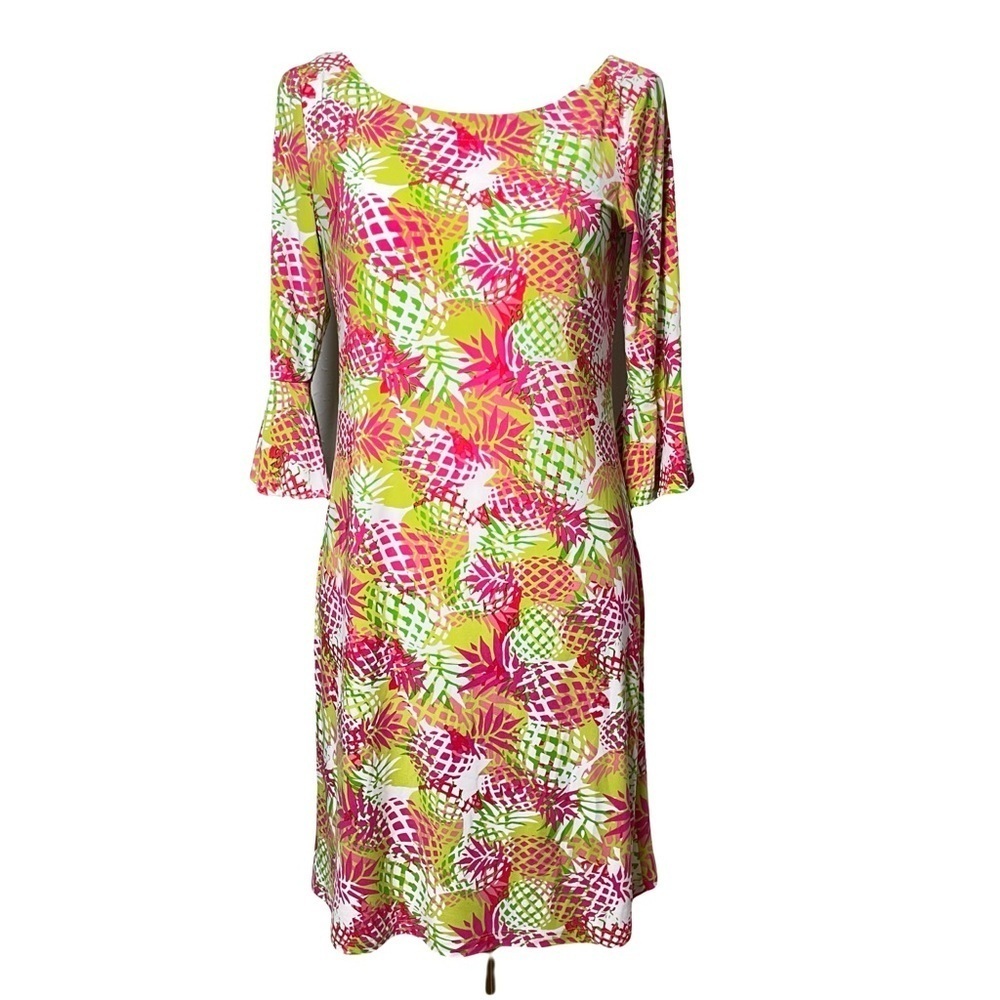 Pappagallo NWT Kiwi Dress Pink & Green Multi Size S